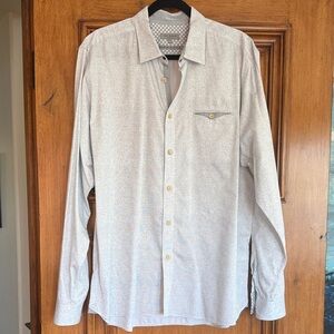 Ted Baker Light Gray Button Down Shirt